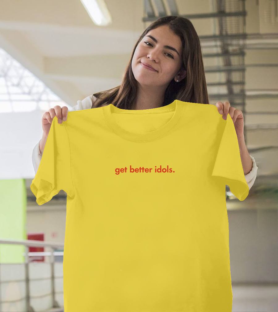 Bailey Sarian Merch Get Better Idols Red Text T-Shirt