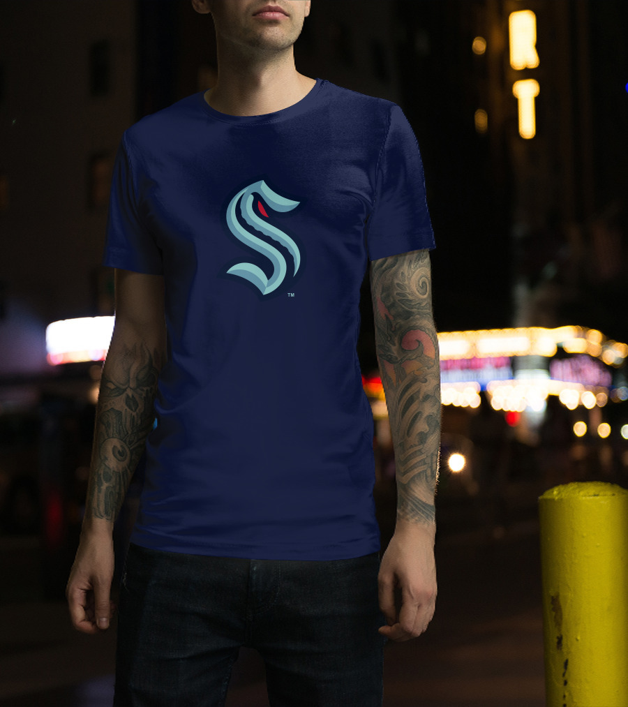 Seattle Kraken Logo Blue And Red S T-Shirt