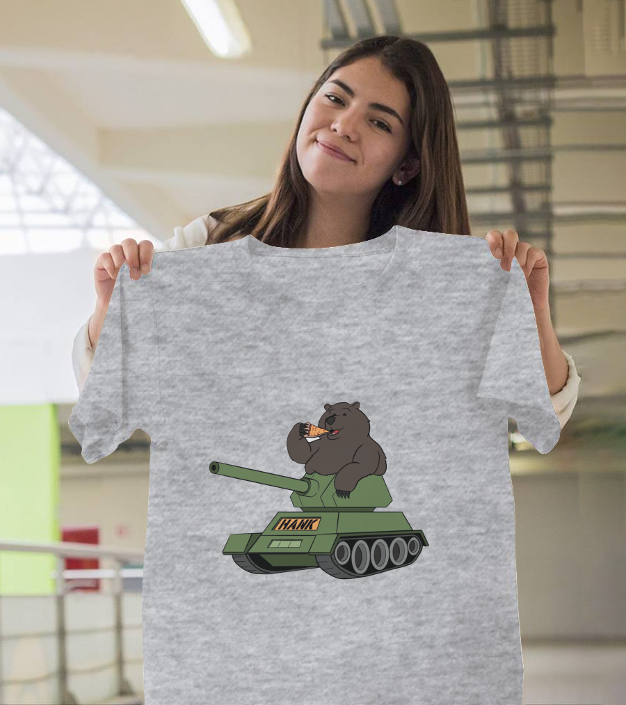 Pardon My Take Hank The Tank Bear Pizza Tank Big Cat T-Shirt