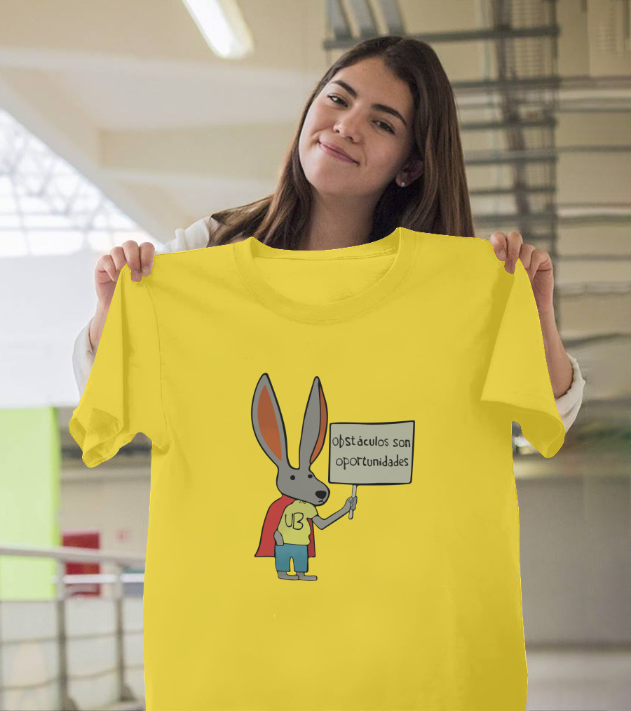 UB Conejo Obstáculos Son Oportunidades Amarillo T-Shirt