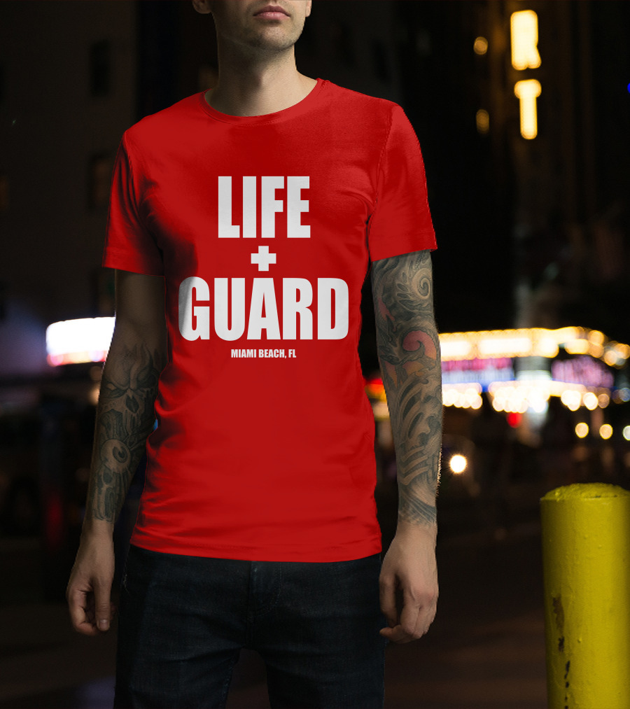 Lifeguard Miami Beach FL Thomas Sanders T-Shirt