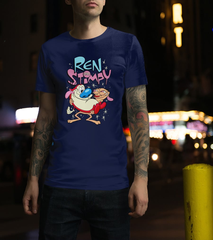 Ren And Stimpy Cartoon Nickelodeon Rugrat T-Shirt