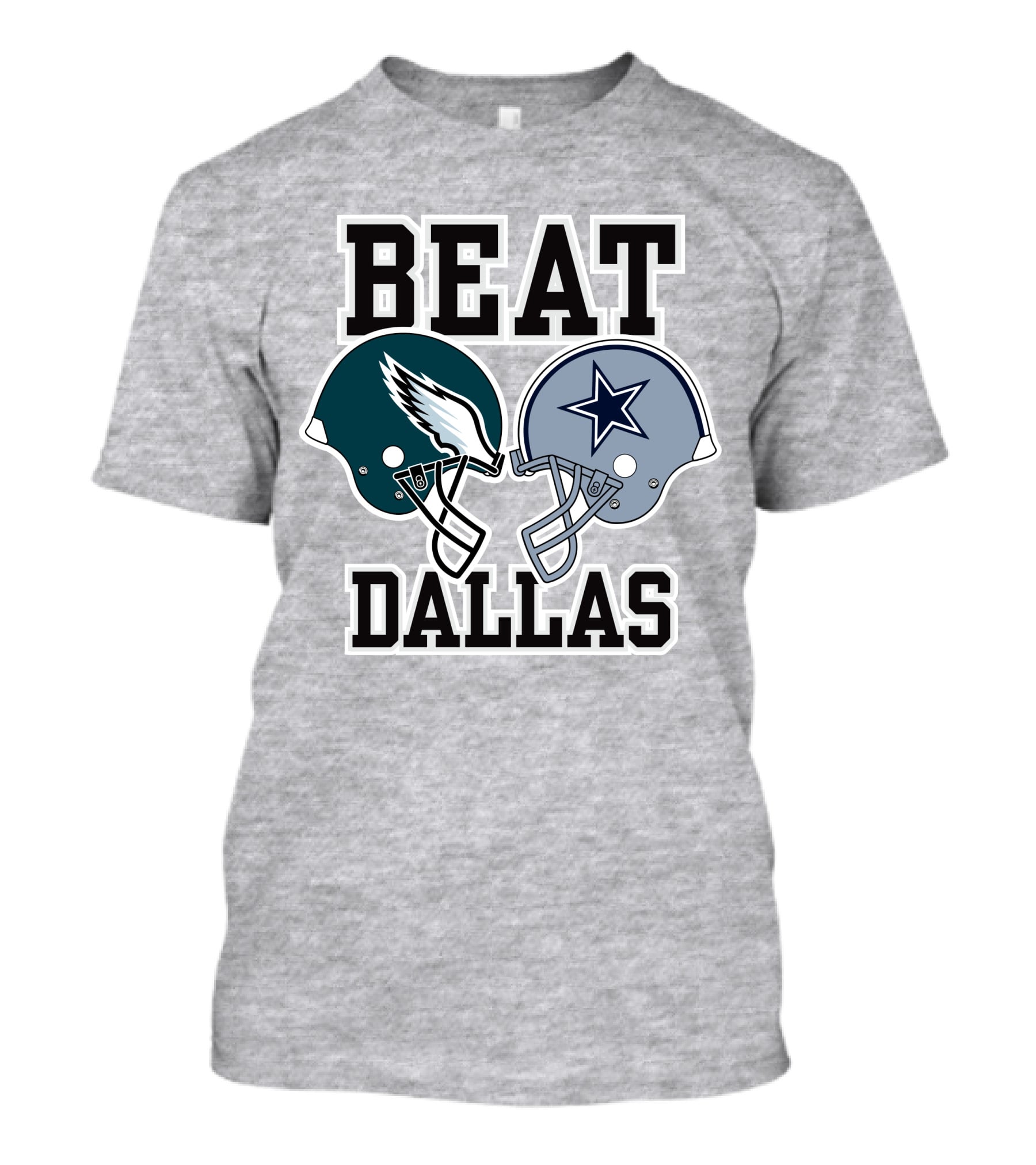 Beat Dallas Nick Sirianni John Clark Eagles Cowboys Helmets T-Shirt