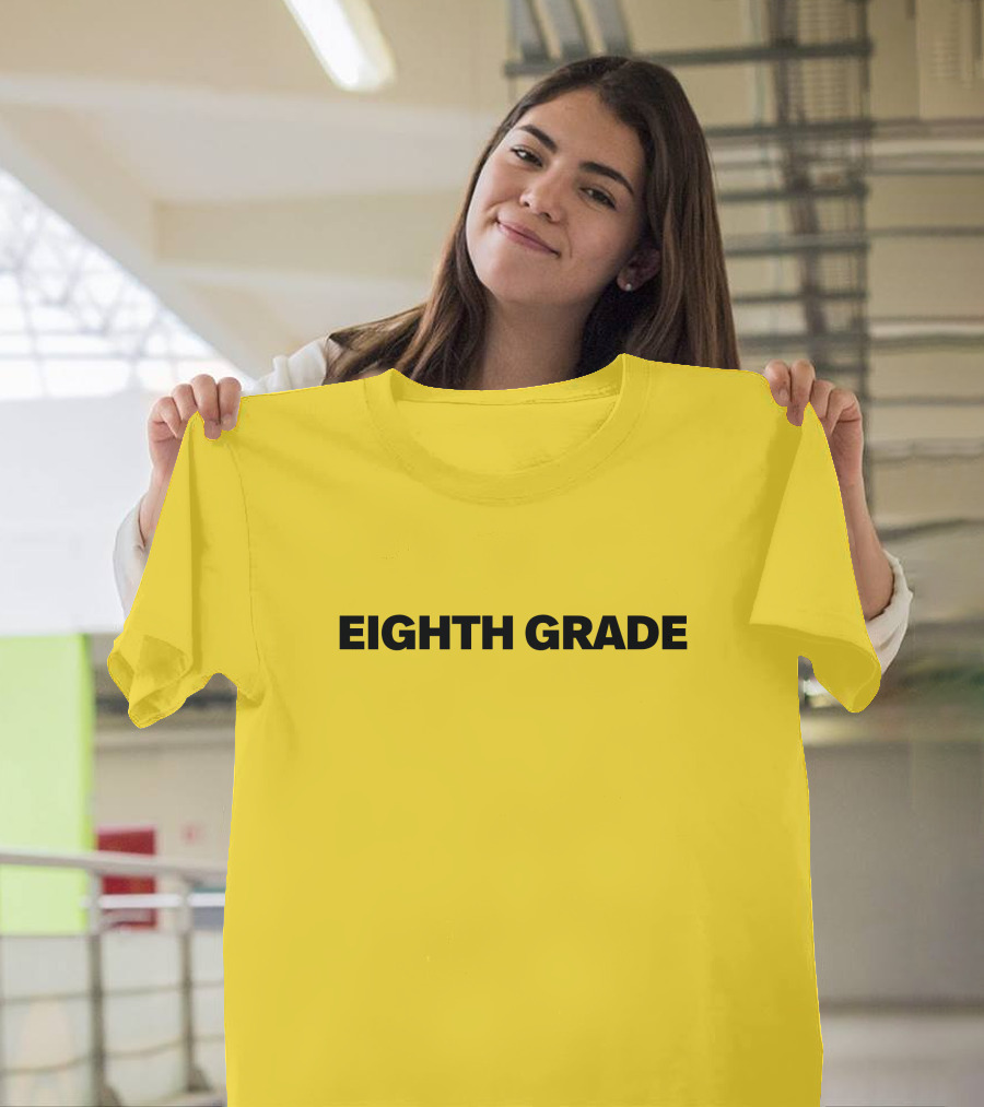 Eighth Grade Movie by Bo Burnham Yellow Background T-Shirt