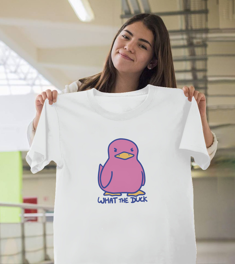 Sodapoppin Merch What The Duck Angry Pink Duck T-Shirt