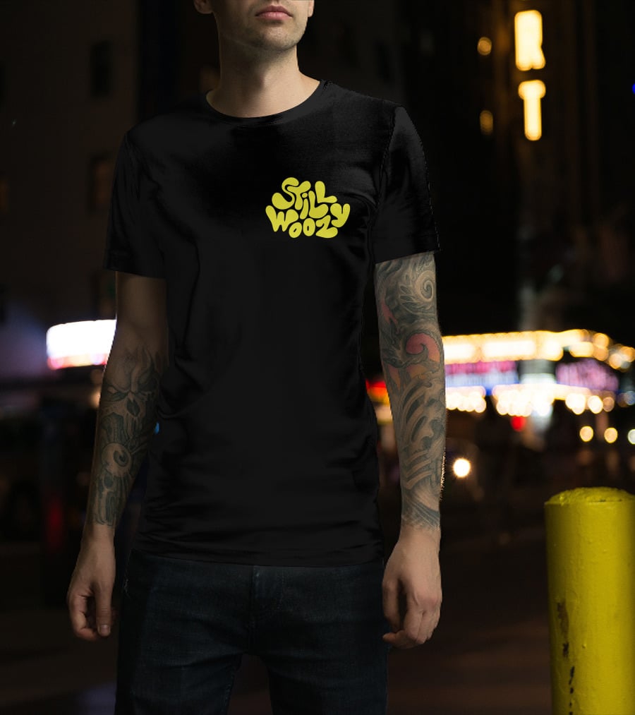 Still Woozy Yellow Text Merch T-Shirt