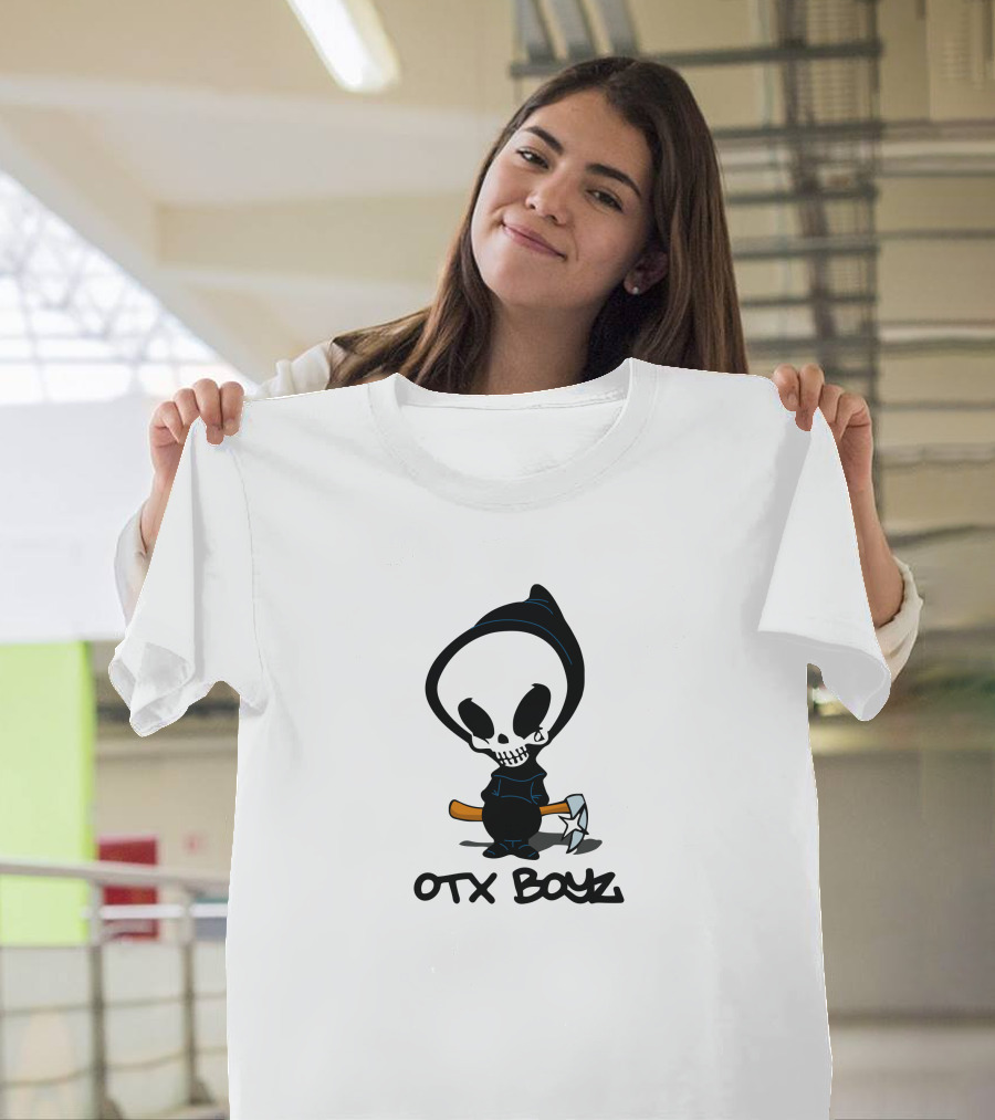 Ohgeesy Merch Geezyworld Death OTX Boyz Grim Reaper Cartoon T-Shirt