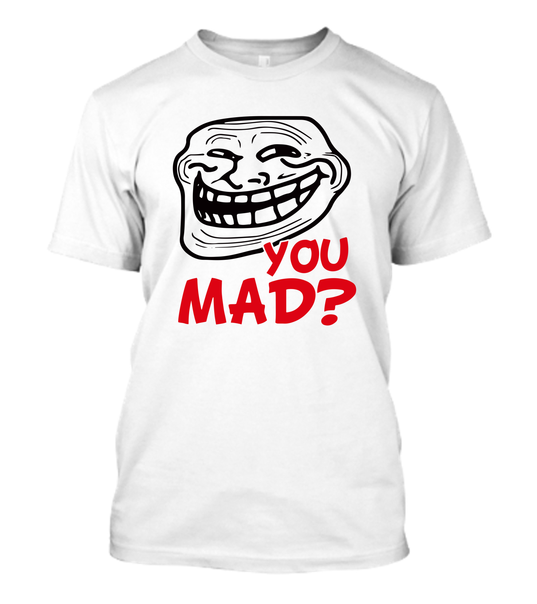 Zahee Troll Face You Mad? Iconic Meme Expression T-Shirt