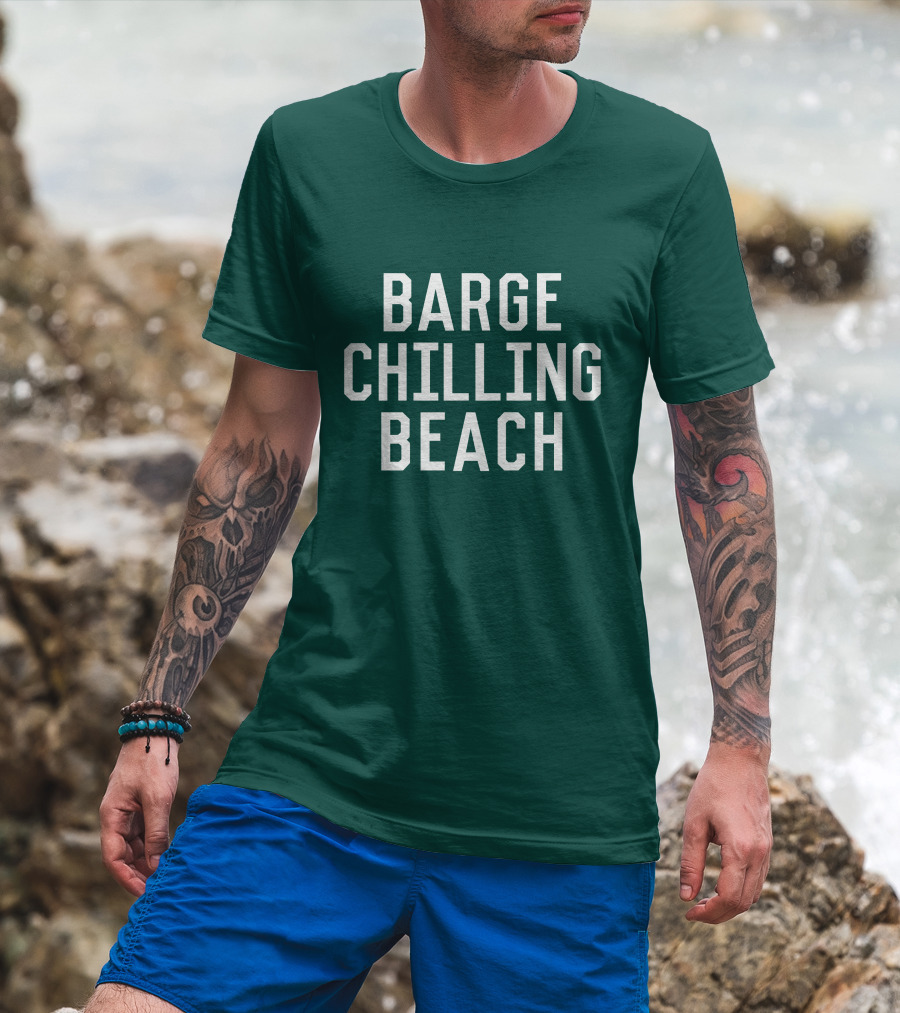 Barge Chilling Beach English Bay Vancouver Park BC Is Awesome T-Shirt