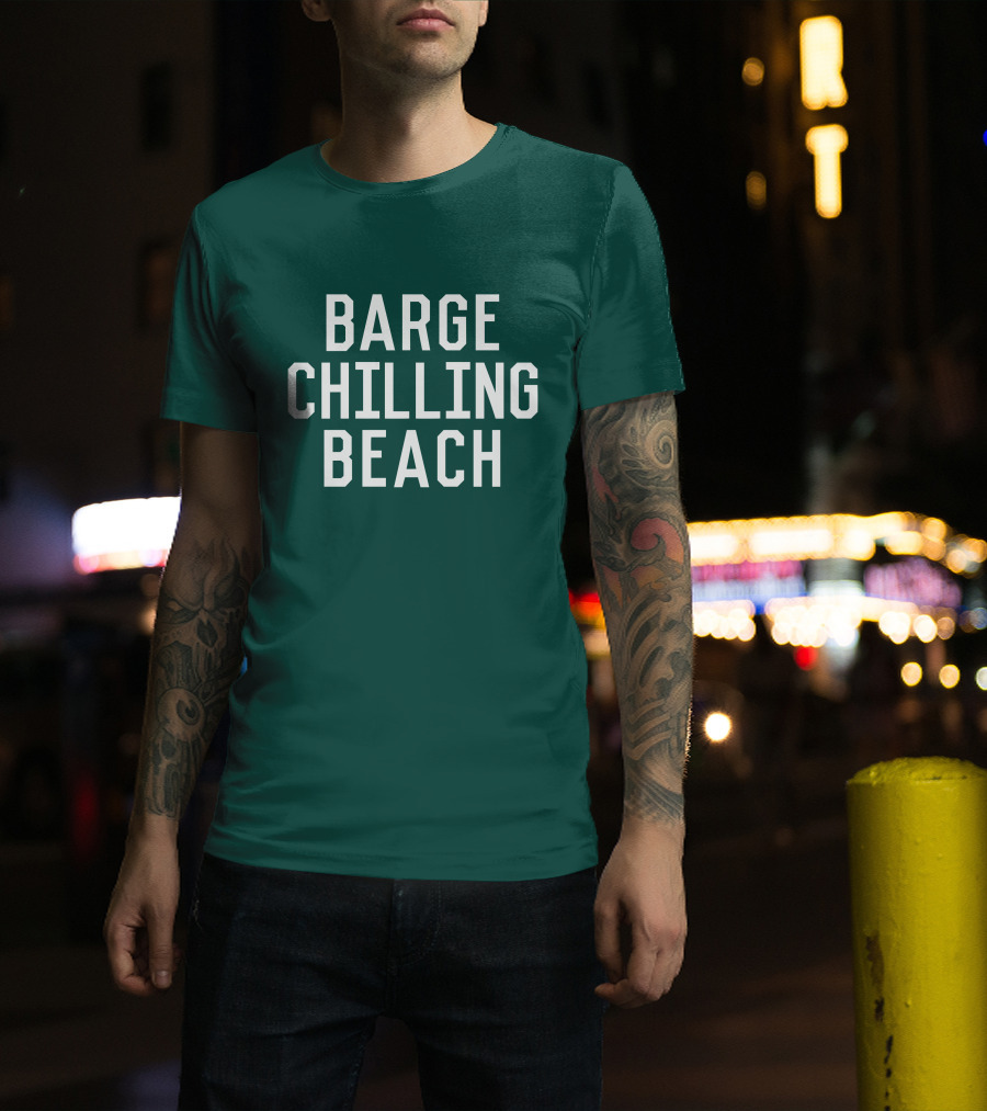 Barge Chilling Beach English Bay Vancouver Park BC Is Awesome T-Shirt