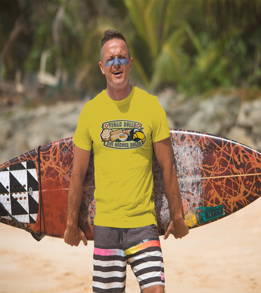 Niche Vegan Girl Gang Emphasizing Vegan Rolls Not Gender Roles T-Shirt