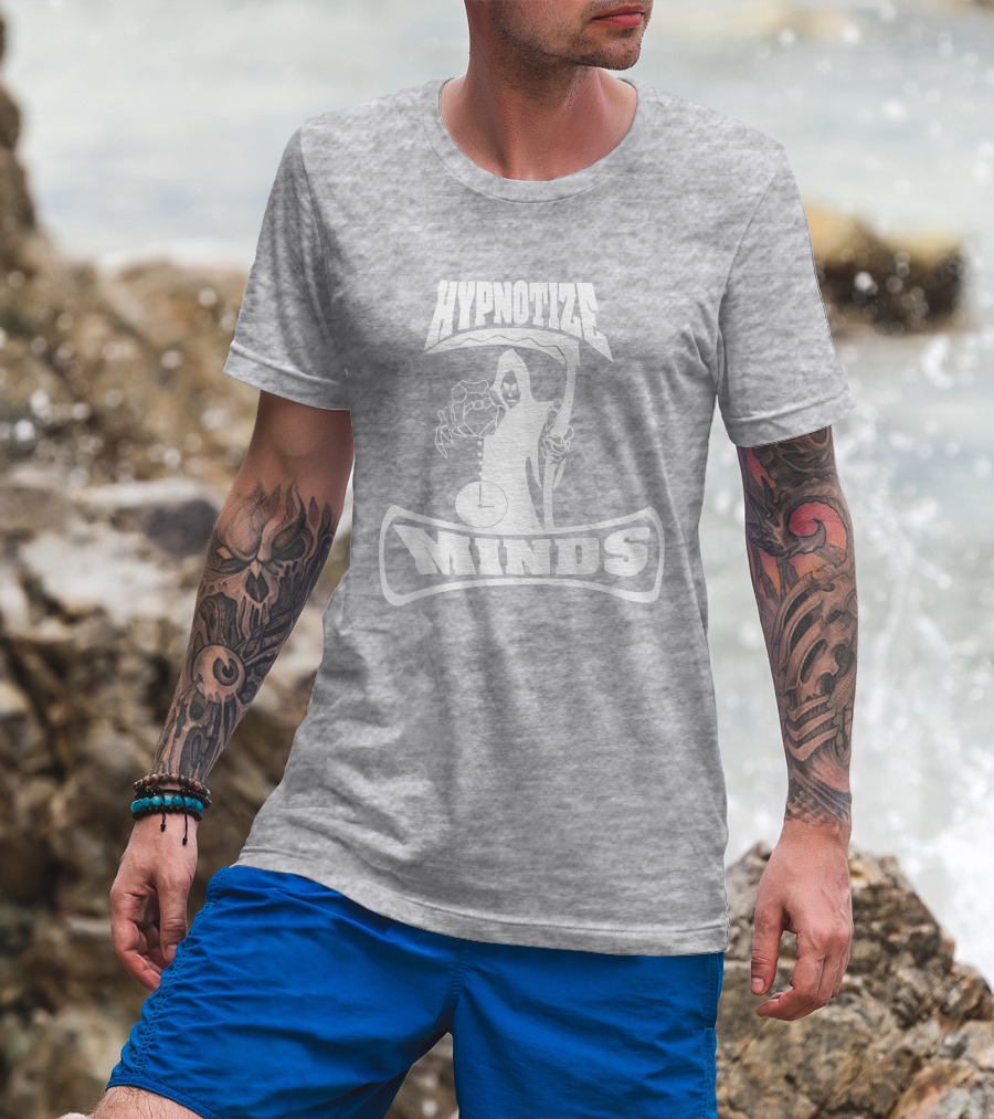 Three 6 Mafia Hypnotize Minds Grim Reaper Clock T-Shirt