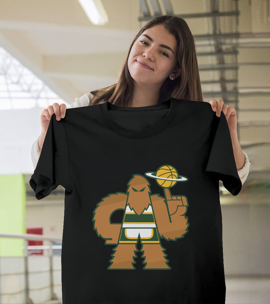 Simplyseattle Merch Super Squatch Basketball T-Shirt