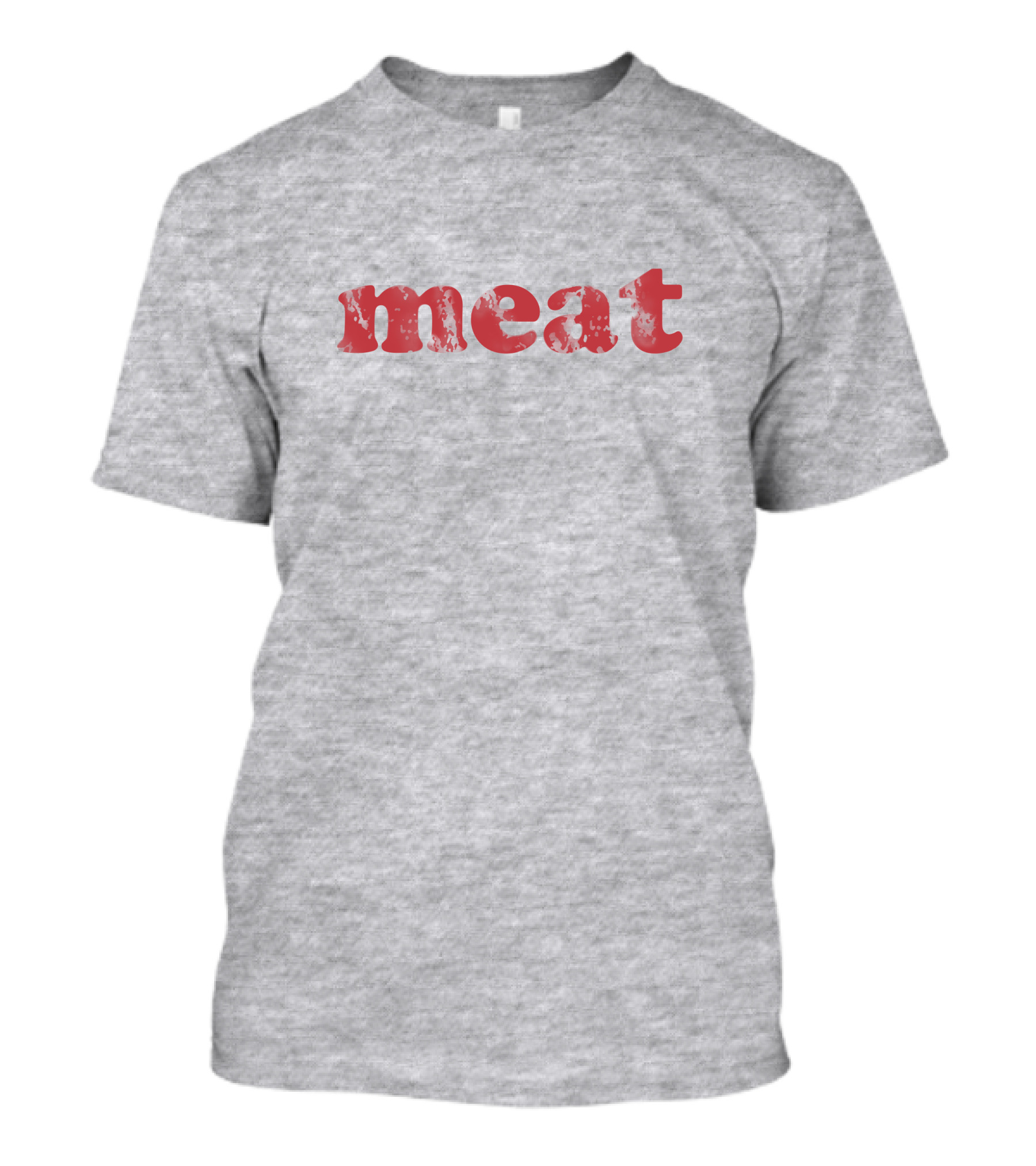 Meatzine Merch Red Distressed Meat T-Shirt