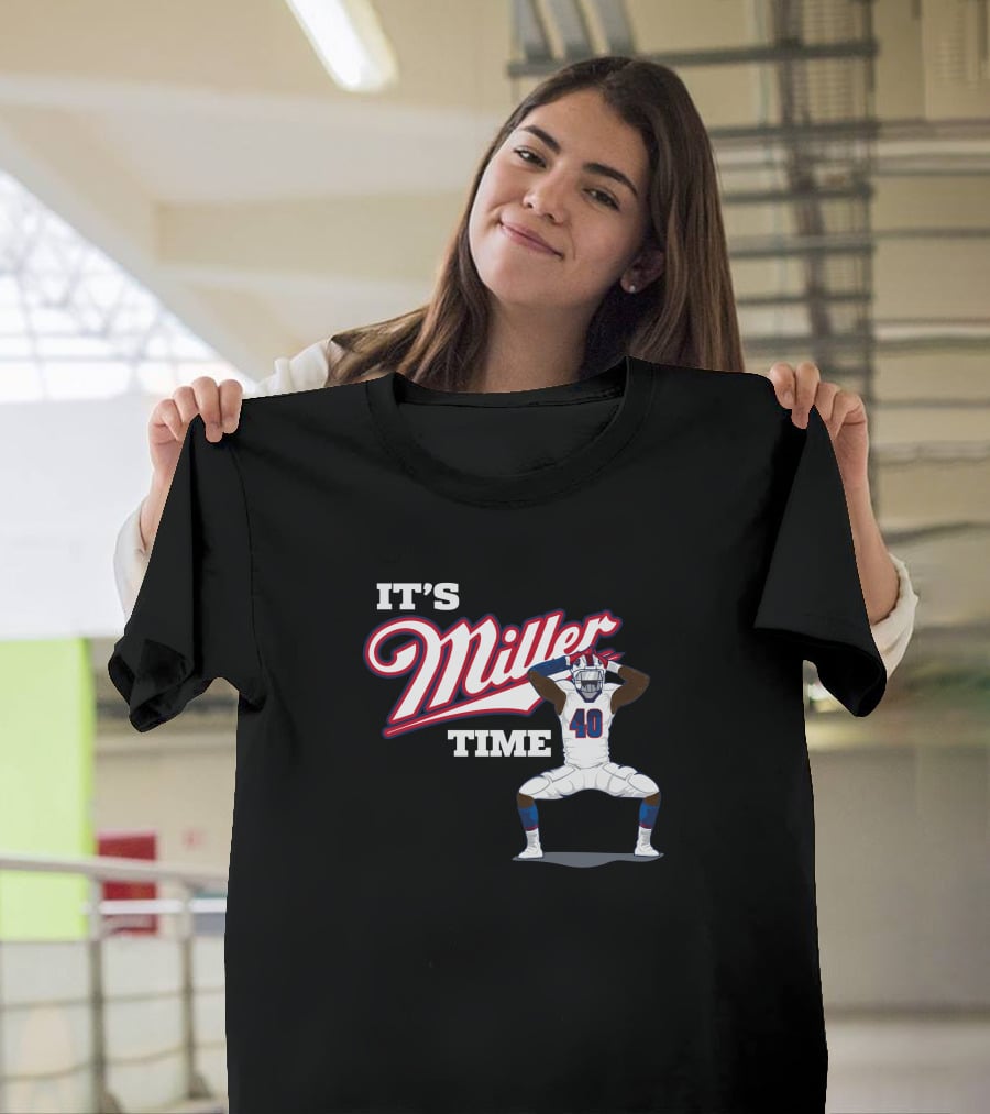 Ctwpod It's Miller Time Von Miller Buffalo Bills Circling The Wagons T-Shirt