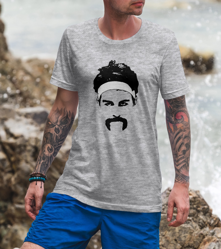 Drew Timme Mustache Gonzaga Fan Big Head T-Shirt