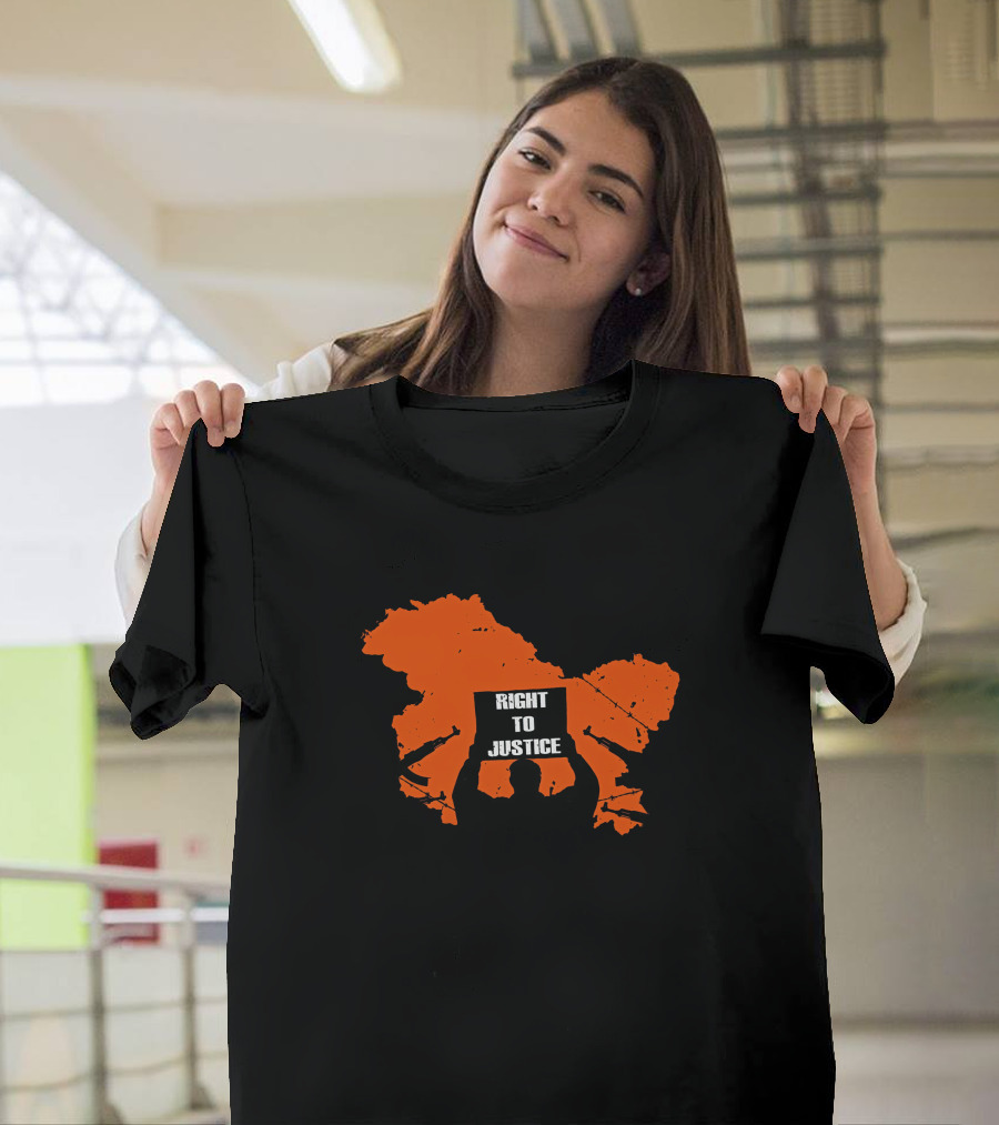 Vivek Ranjan Agnihotri Right to Justice Genocide Akshay Dhanak Kashmir Map T-Shirt