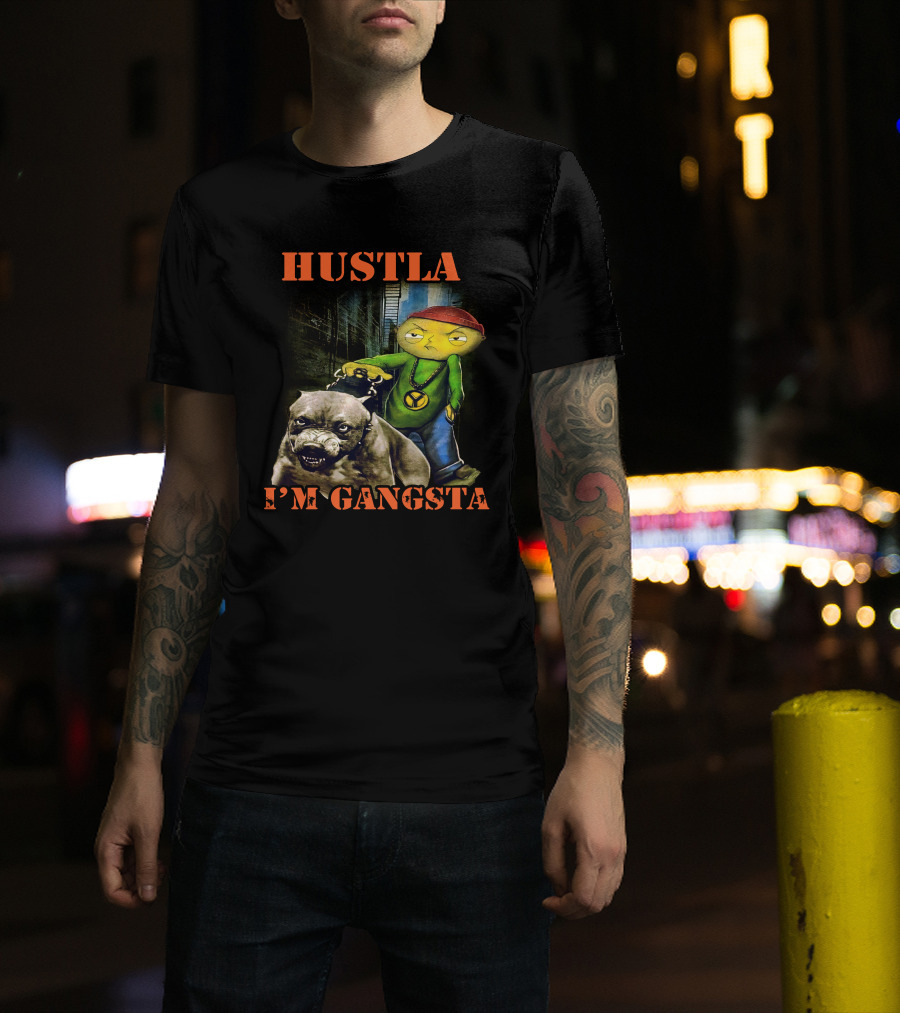 Hustla I'm Gangsta Vintage 90's Stewie MikeDiva T-Shirt