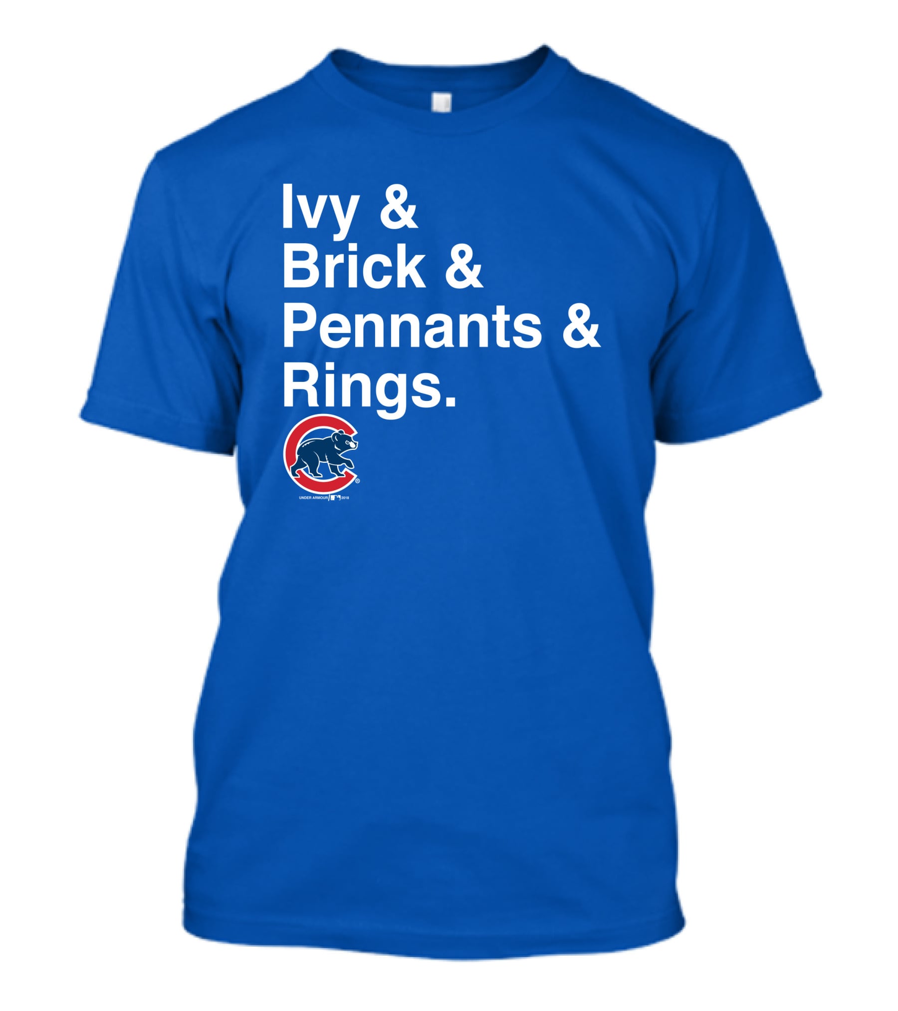 Ivy Brick Pennants Rings Cubs T-Shirt