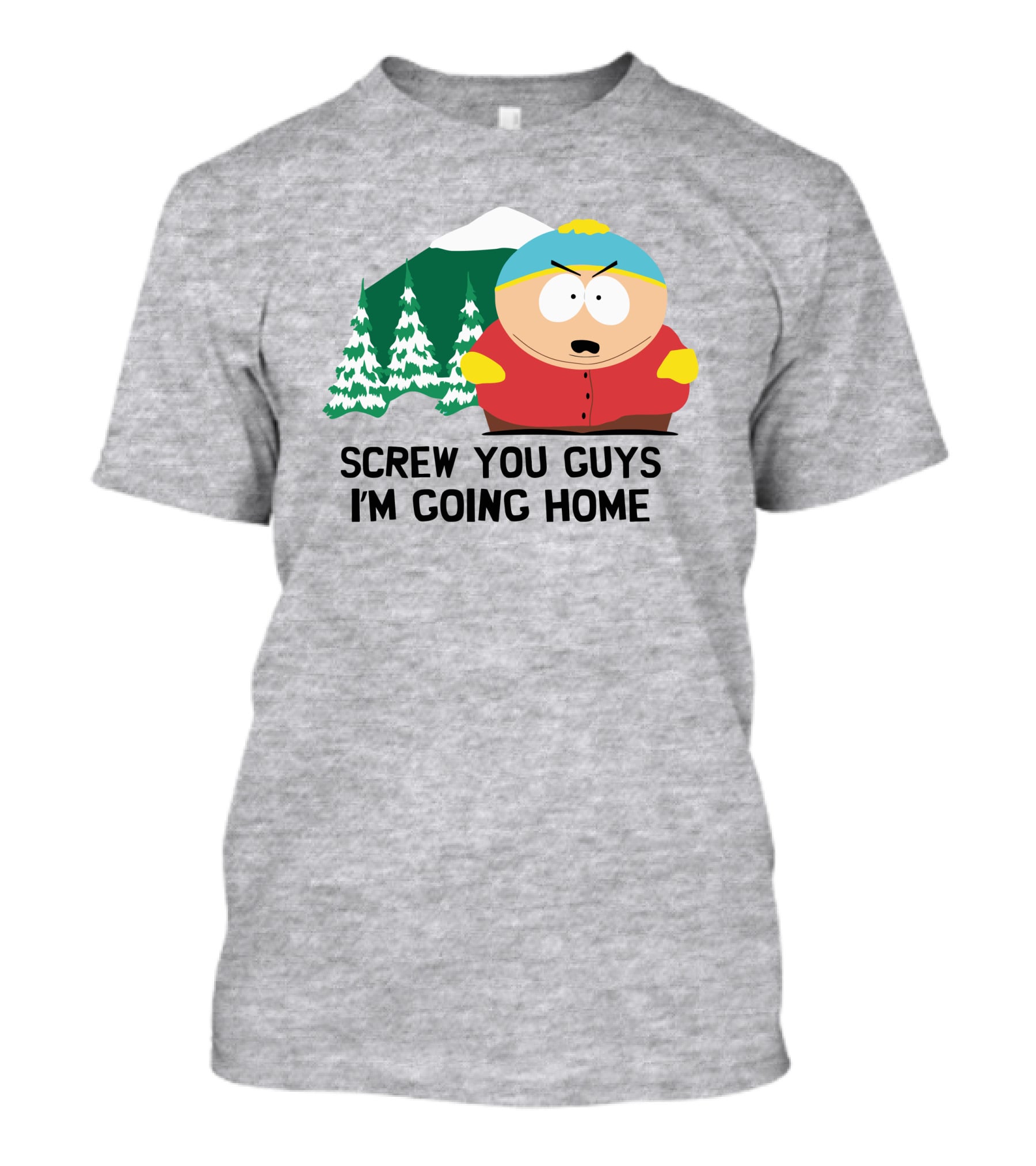 South Park Screw You Guys I'm Going Home Cartman Mountains Scene T-Shirt