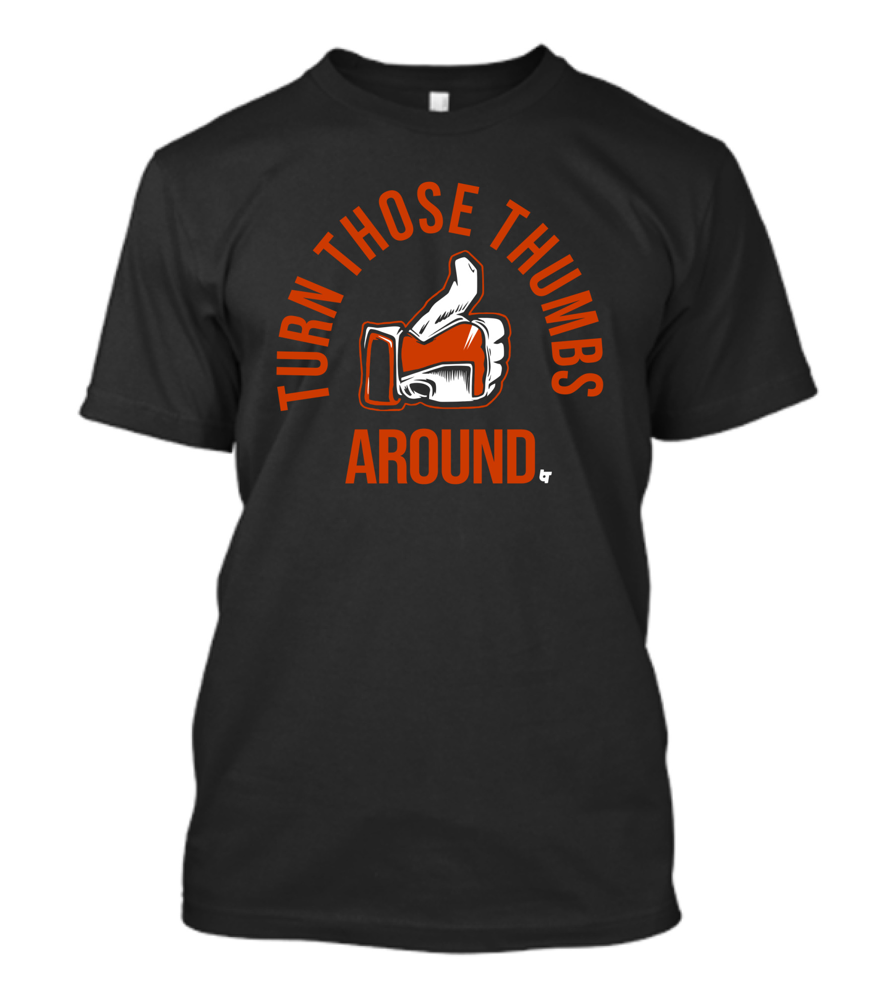 Turn Those Thumbs Around Orange Glove Iconic Image T-Shirt