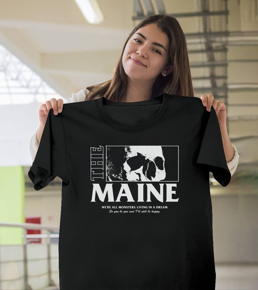 The Maine 8123 Forever Halloween We're All Monsters Living In A Dream T-Shirt