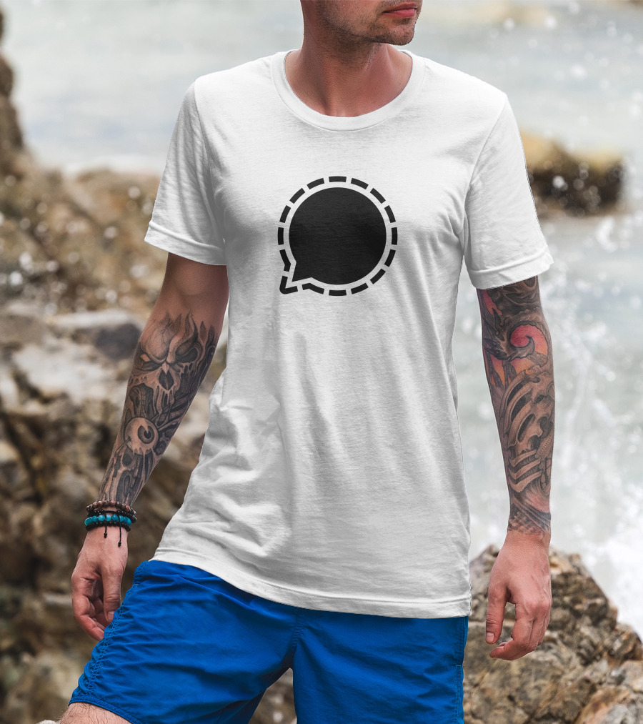 Signal Messenger Logo Bubble Chat T-Shirt