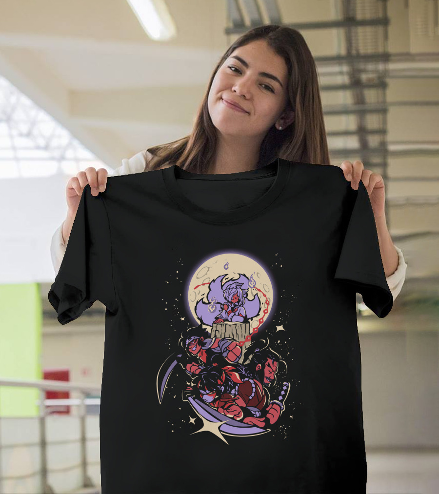 The Yetee Shop Brawlhalla Moonlit Legends Characters Under Full Moon T-Shirt
