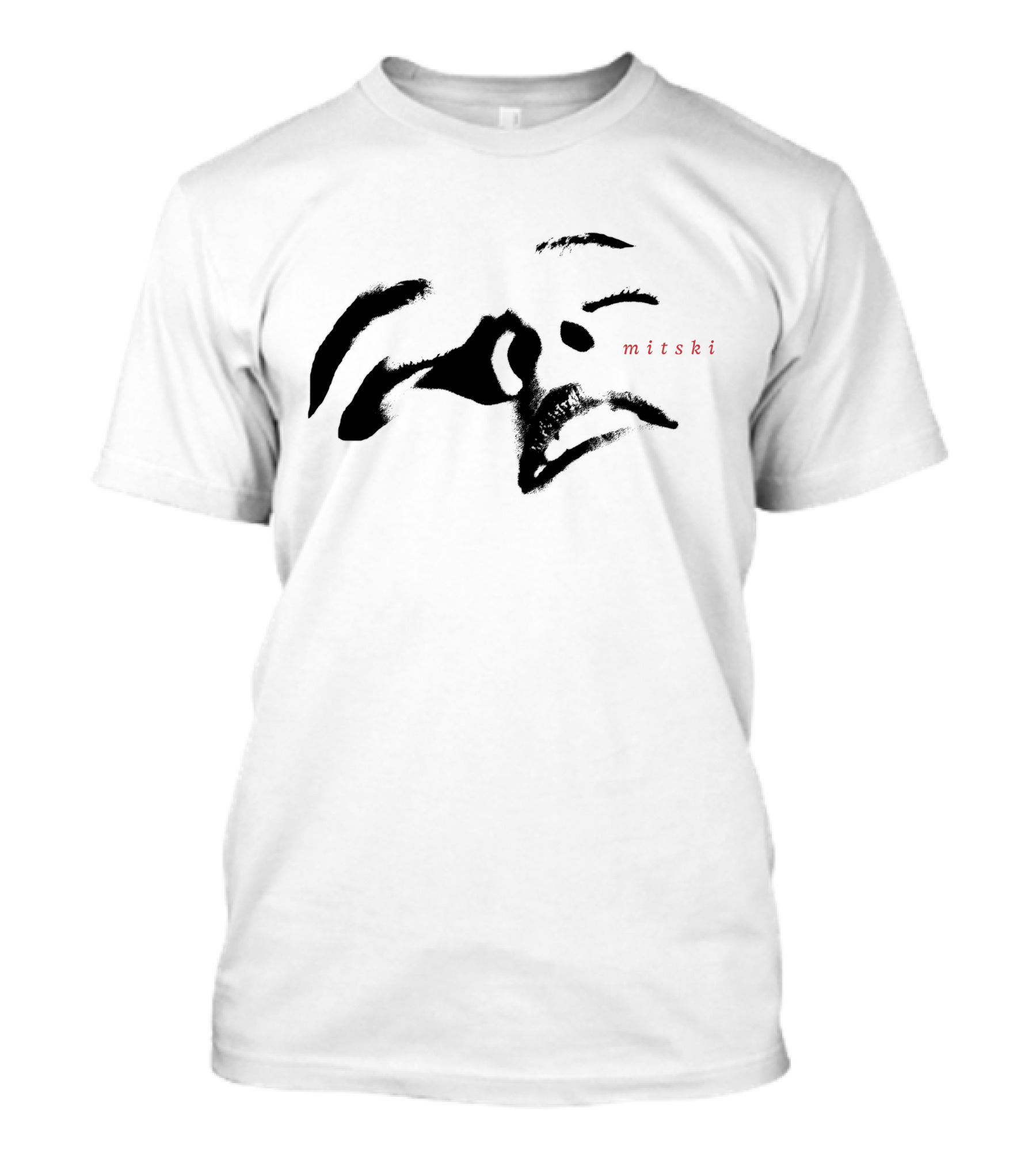 Mitski Merch Store Minimalist Facial Features T-Shirt