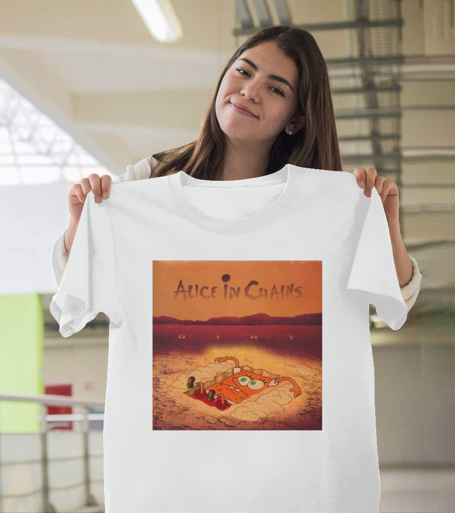 Alice In Chains Dirt Parody SpongeBob SquarePants Mocha Bigwanger12 T-Shirt