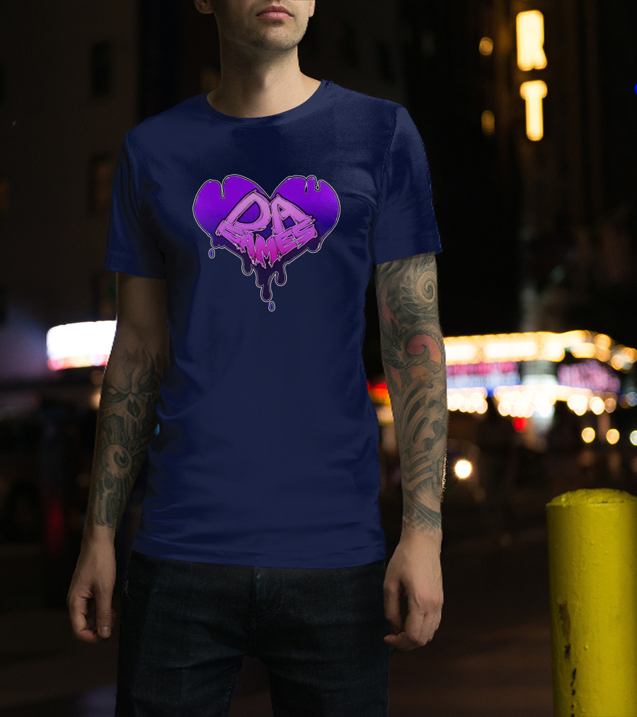 DAValentine Heart Drip Design DA Games Will Ryans Store T-Shirt