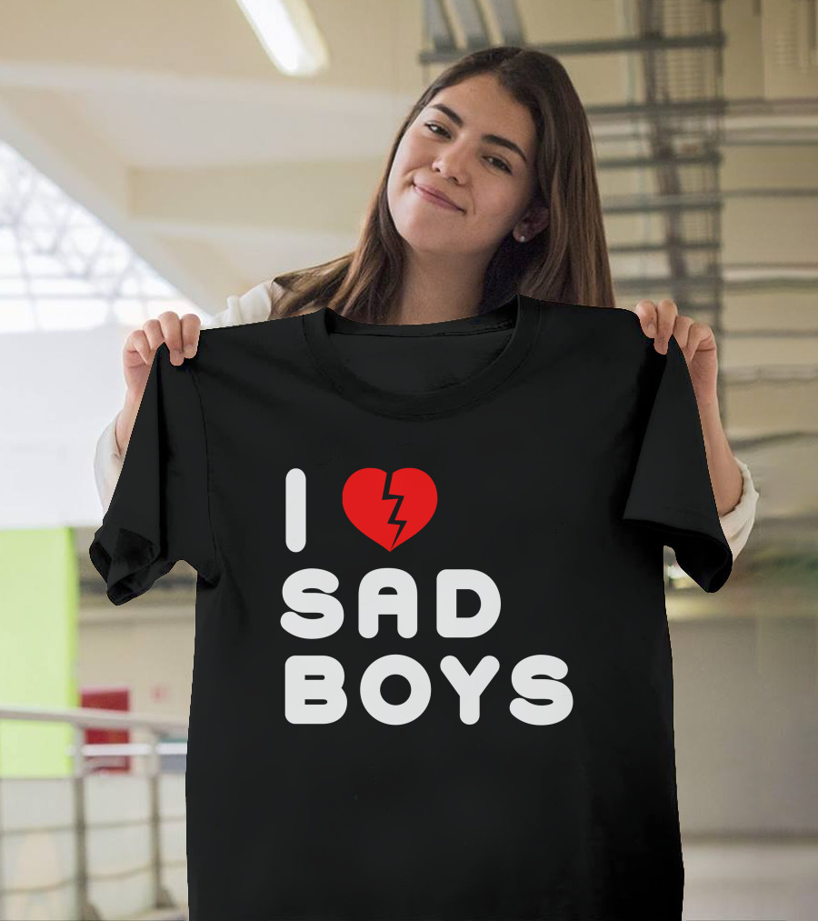 I Heart Sad Boys Broken Heart T-Shirt