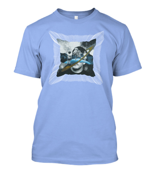 Captain James Brandiswm Inward Space Exploration Saturn Ring Vision T-Shirt