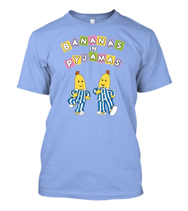 Bananas In Pyjamas Cartoon Characters In Blue And White Striped Outfits T-Shirt