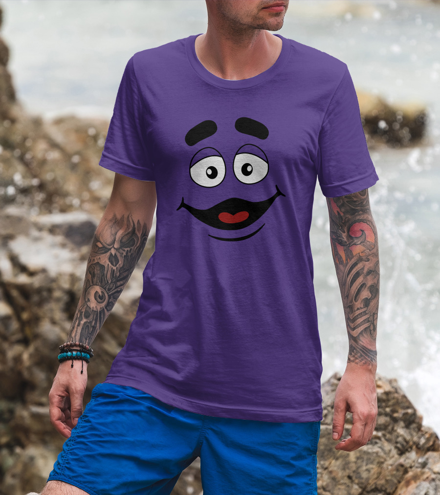 Grimace Smile Face McDonald's Character T-Shirt