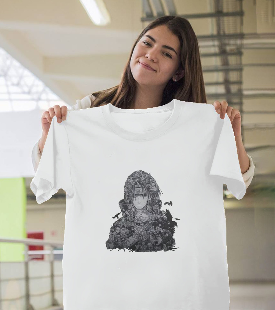 Akatsuki Itachi Uchiha Manga Collage Crows T-Shirt