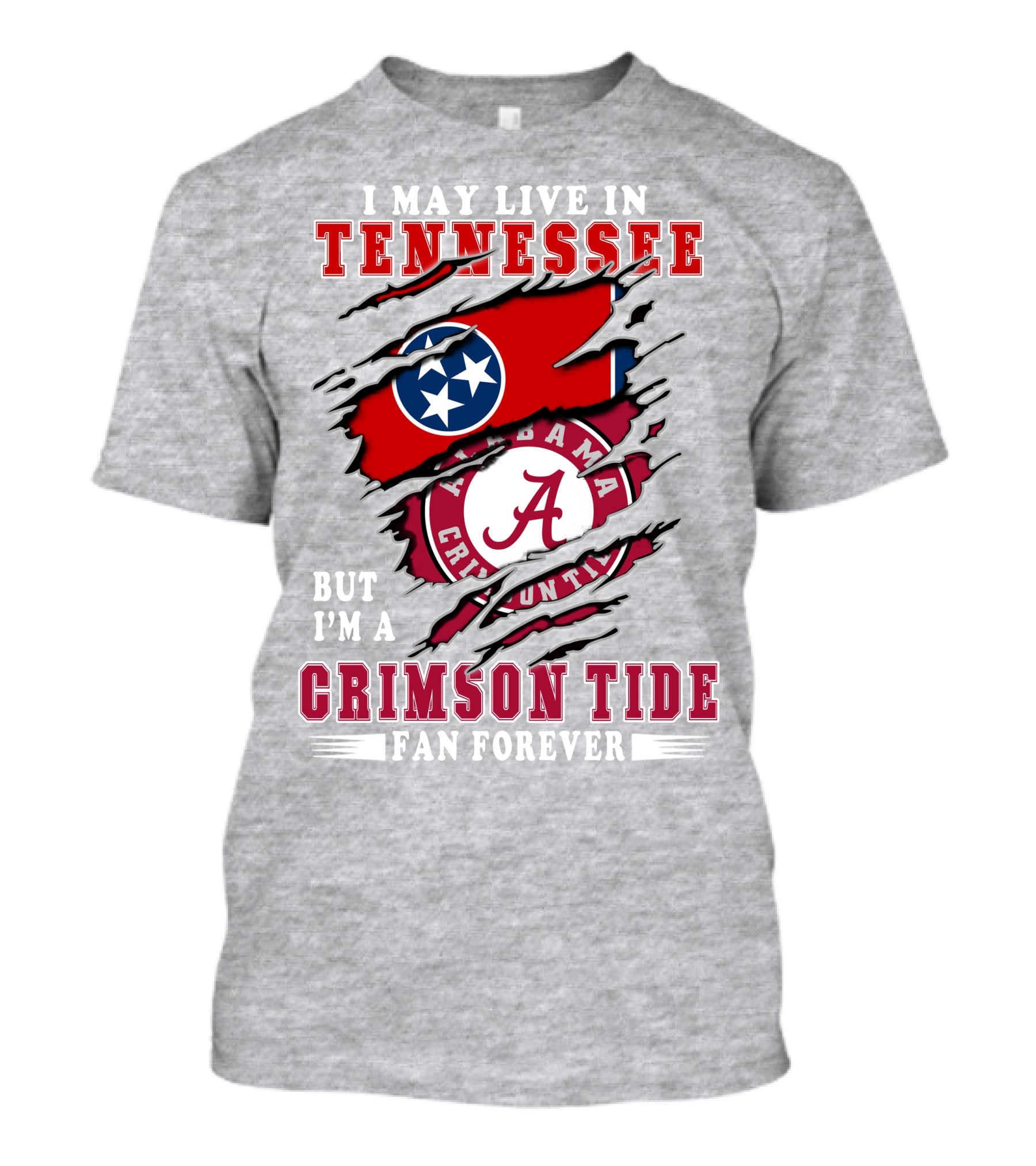 Tennessee Alabama Crimson Tide Fan Forever T-Shirt