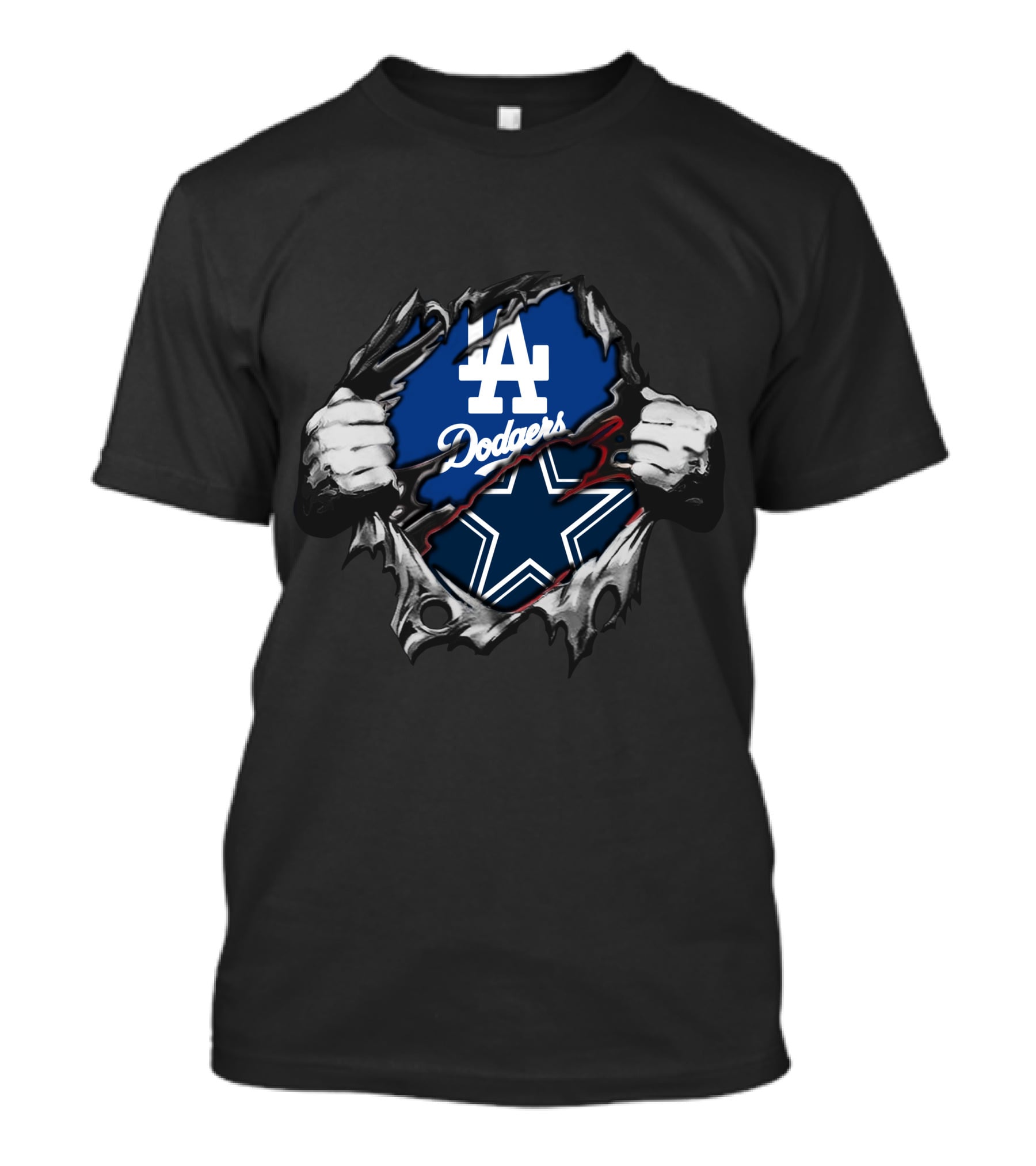 La Dodgers And Cowboys Crossover T-Shirt
