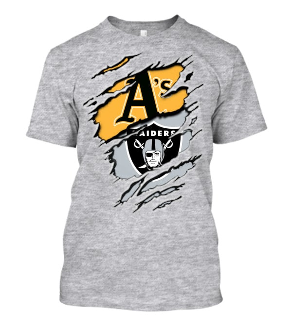 Oakland A's And Raiders Crossover T-Shirt