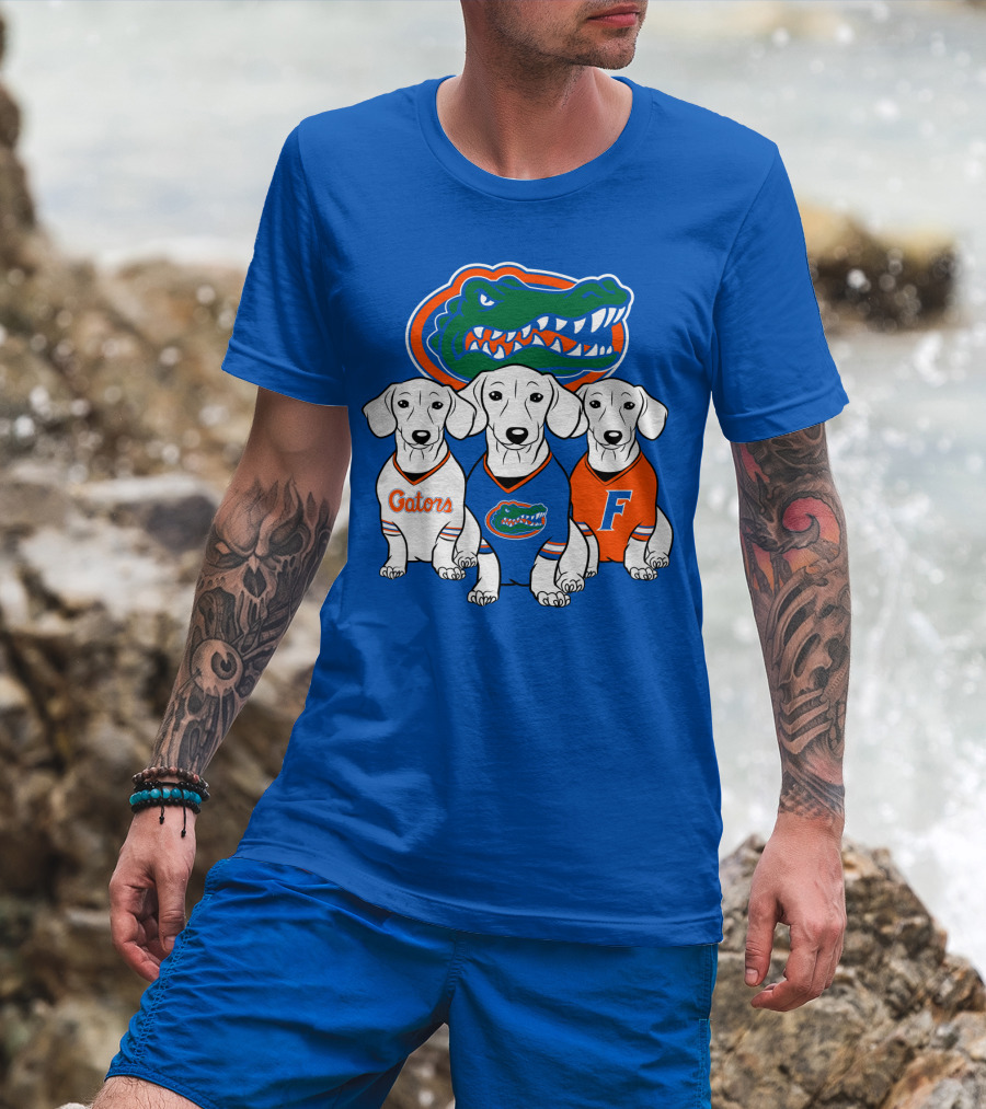 Florida Gators Dachshund Dogs T-Shirt
