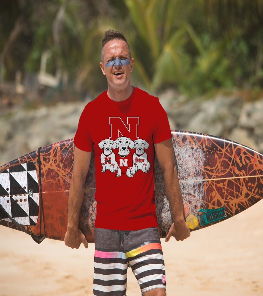 Nebraska Huskers Dachshund T-Shirt