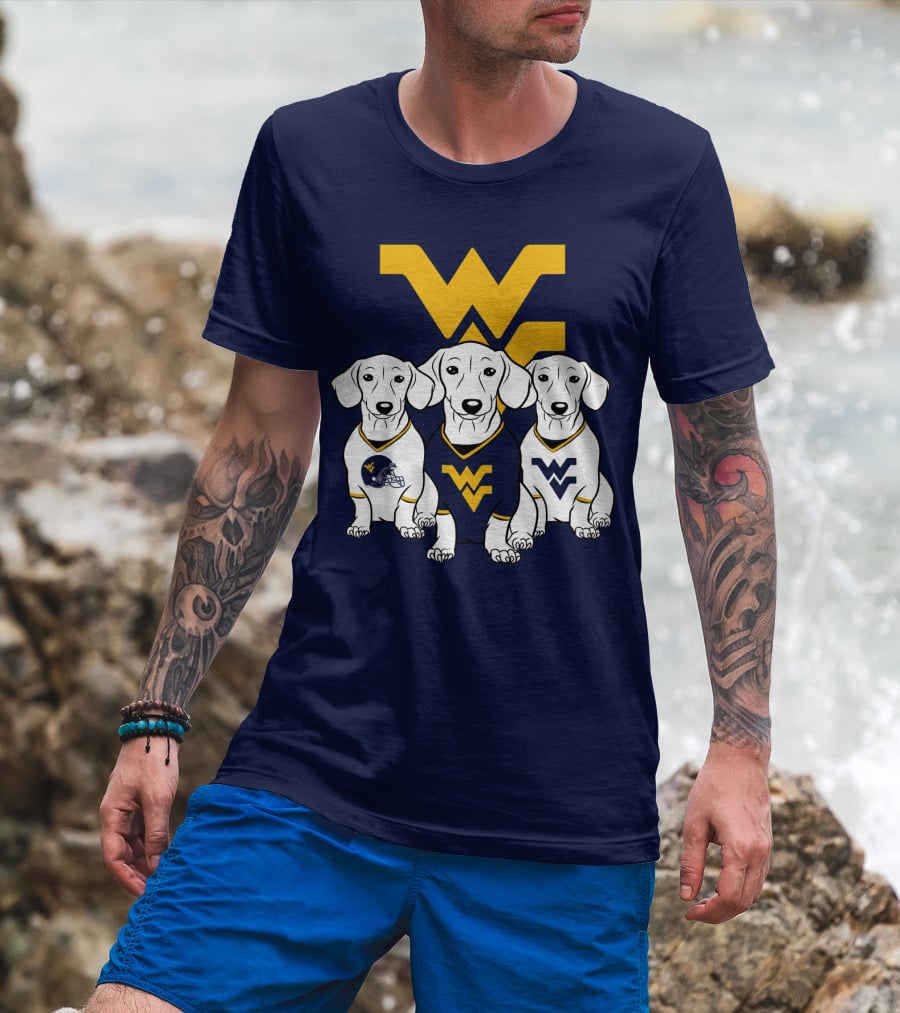 Wvu Mountaineers Dogs T-Shirt
