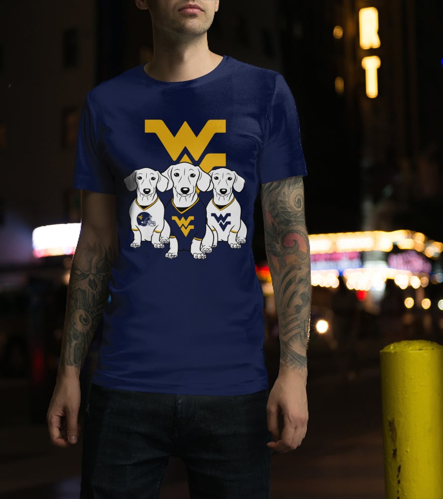 Wvu Mountaineers Dogs T-Shirt