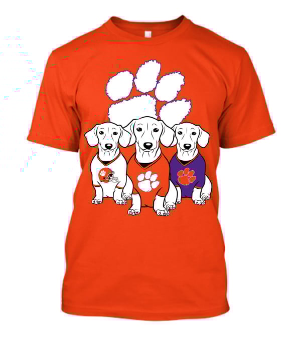 Clemson Tigers Dachshund T-Shirt