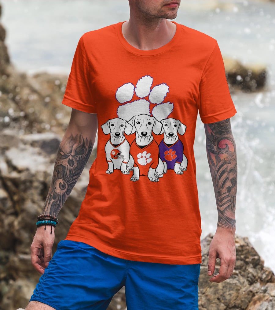 Clemson Tigers Dachshund T-Shirt