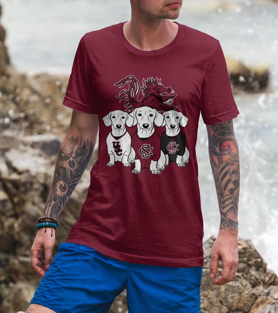 Usc Gamecocks Dogs T-Shirt