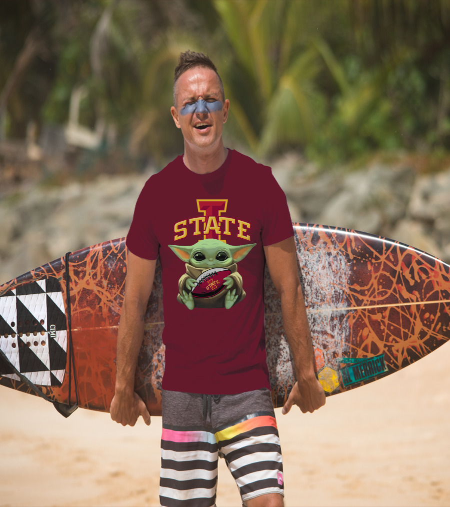 Baby Yoda Iowa State Football T-Shirt