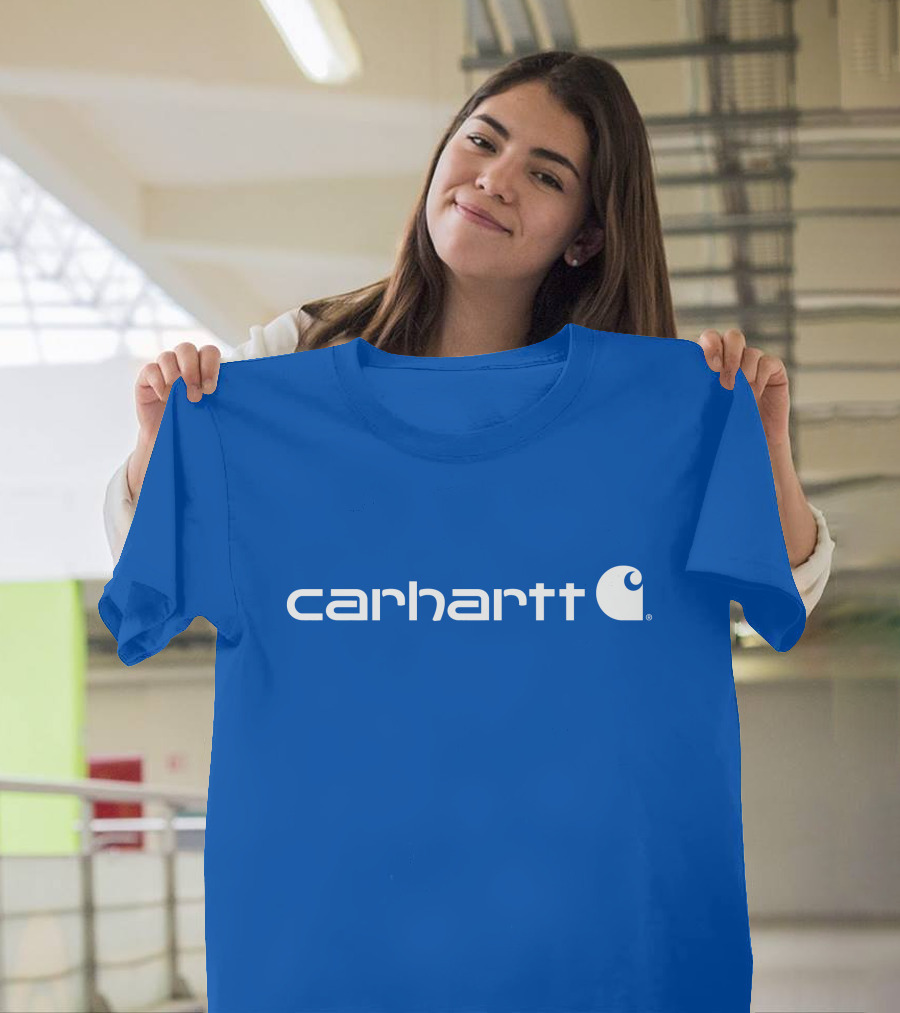 Carhartt Force Delmont Signature Blue T-Shirt