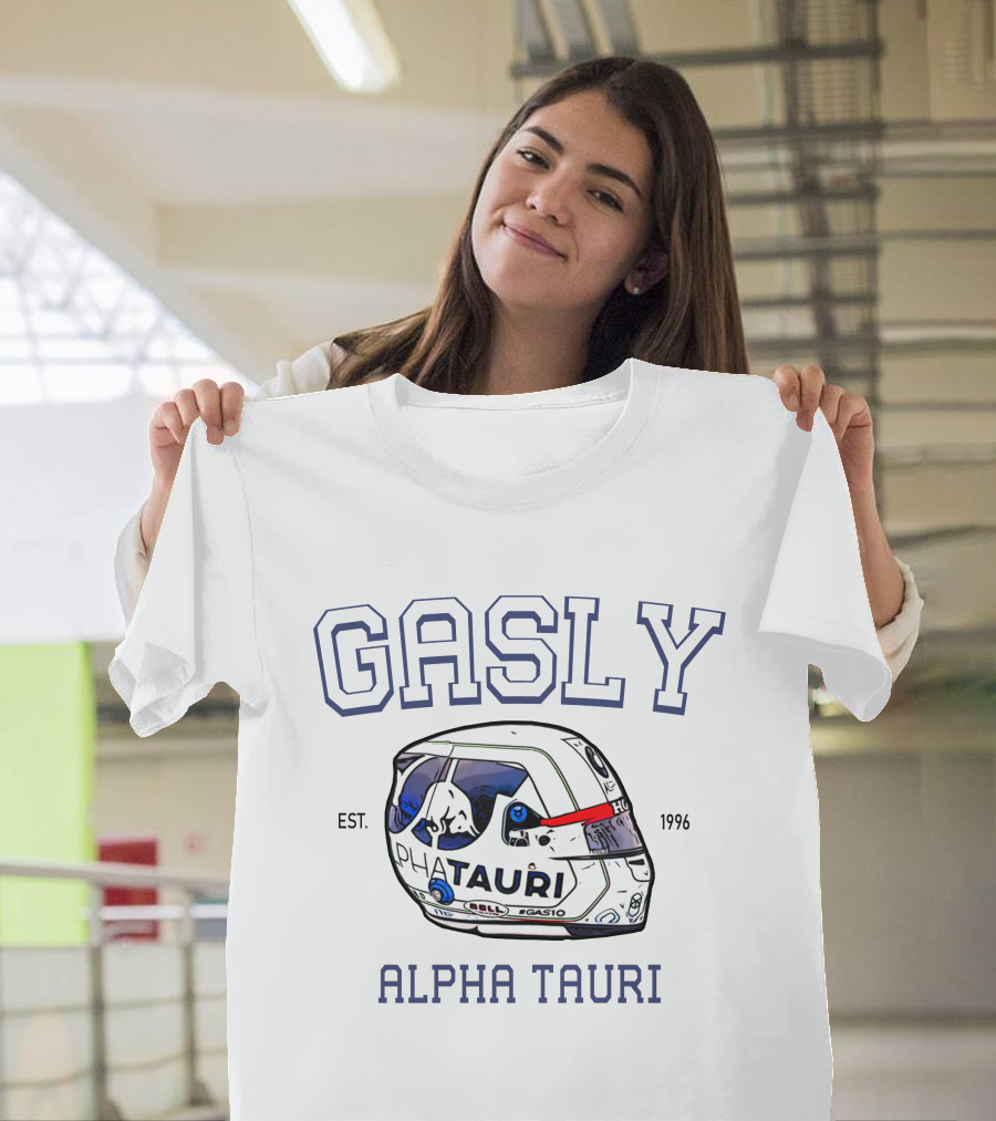 Gasly Alpha Tauri Helmet Est. 1996 T-Shirt