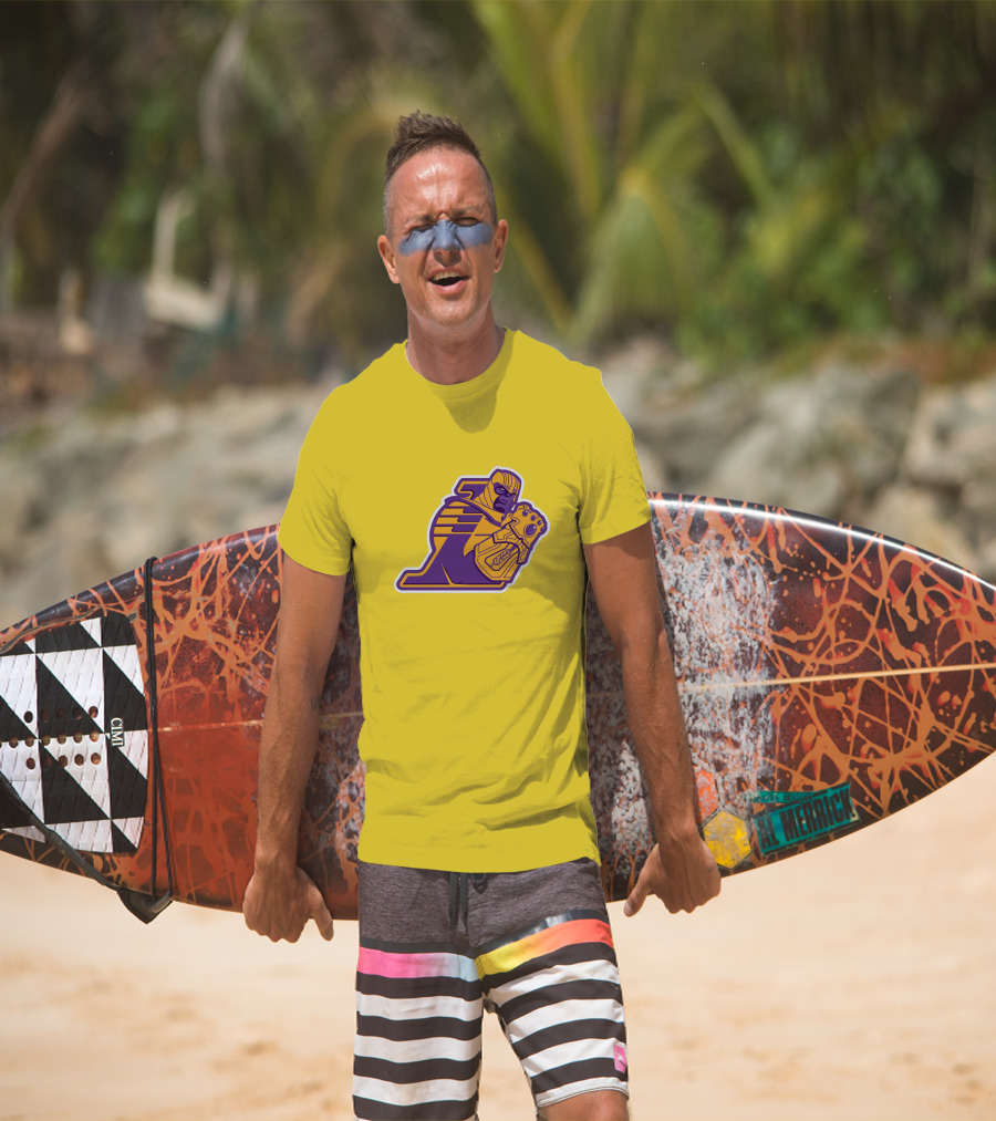 LA Lakers Thanos Infinity Gauntlet Mashup T-Shirt